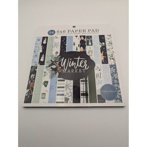 Winter Market by Carta Bella 6x6 Paper Pad 24 Double Sided Sheets NEW